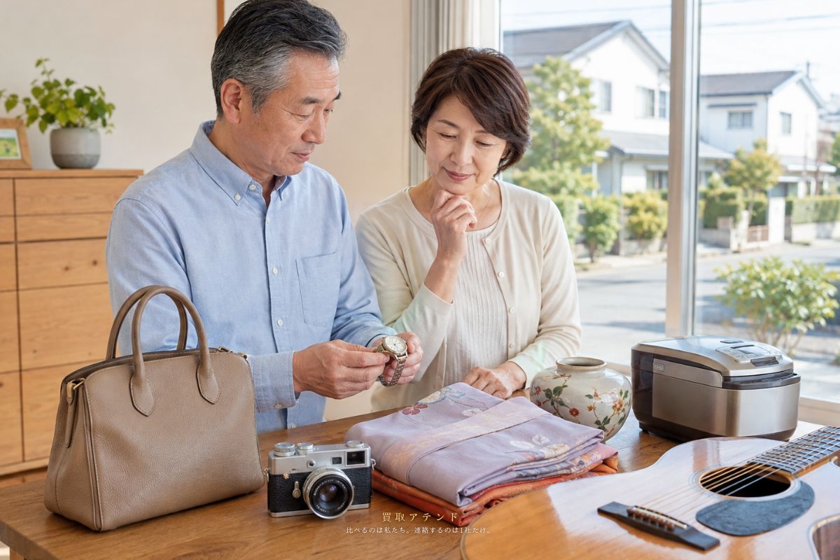 西東京市で相談できる出張買取品目のイメージ 西東京市で出張買取を相談できるブランド品・時計・カメラ・着物・骨董品・楽器などのイメージ